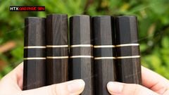 Cán dao Nhật bát giác gỗ mun - CN01