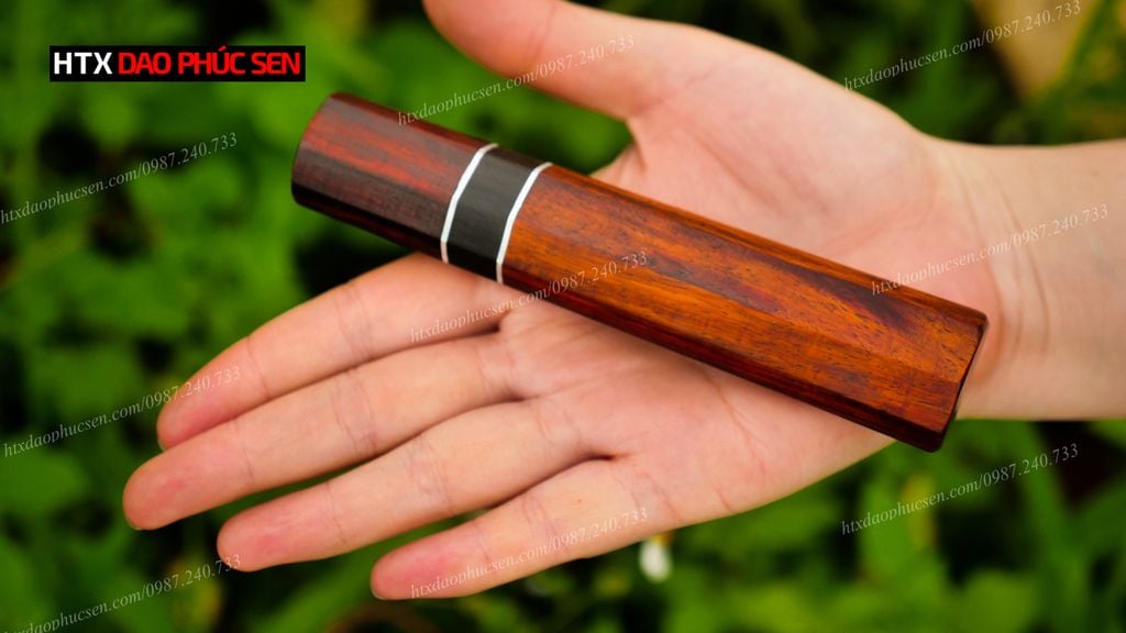 Cán dao Nhật bát giác gỗ cẩm, mun - CN11 DAO VIP CAO BẰNG