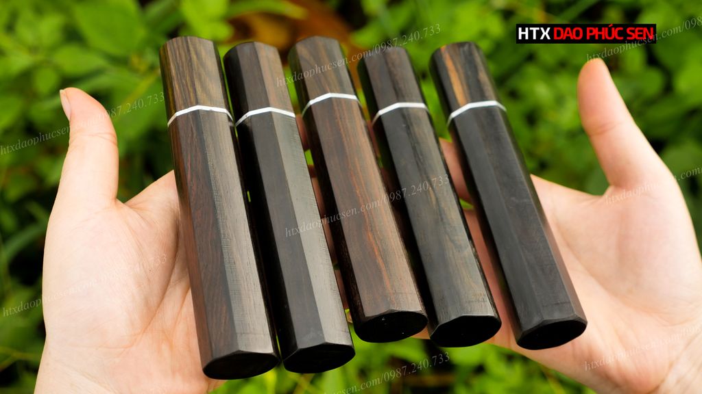 Cán dao Nhật bát giác gỗ mun - CN04 DAO VIP CAO BẰNG
