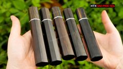 Cán dao Nhật bát giác gỗ mun - CN04 DAO VIP CAO BẰNG