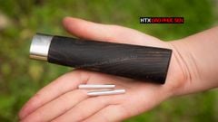 Cán Dao Bếp Gỗ Gỗ Tự Nhiên Khâu Inox – 1MINOX DAO VIP HTX DAO PHÚC SEN