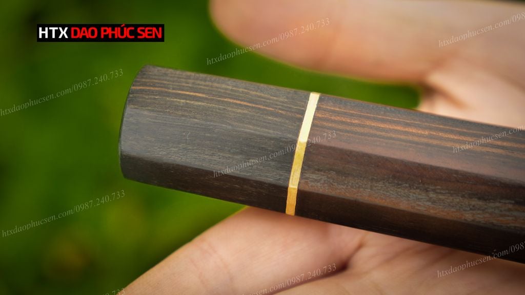 Cán dao Nhật bát giác gỗ mun - CN03 DAO VIP CAO BẰNG