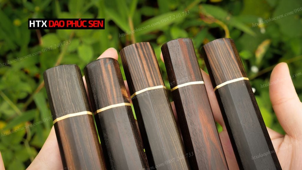 Cán dao Nhật bát giác gỗ mun - CN03 DAO VIP CAO BẰNG