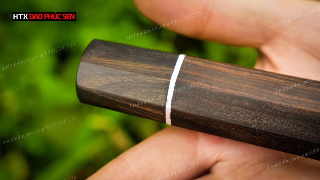 Cán dao Nhật bát giác gỗ mun - CN04 DAO VIP CAO BẰNG