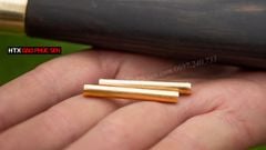 Cán dao bếp gỗ mun khâu đồng vàng - M1D DAO VIP CAO BẰNG