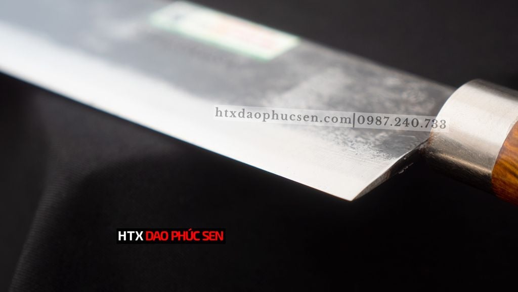 Dao chặt gà, chặt cây đa năng - Thép nhíp ô tô - Cán tự nhiên khâu inox - G07 /DAO VIP - HTX DAO PHÚC SEN