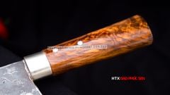 Dao chặt xương sắc bén - Thép nhíp ô tô - Cán tự nhiên khâu inox - N10 / DAO VIP - HTX DAO PHÚC SEN