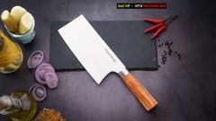 Dao chặt gà vịt thép trắng CG09H