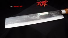 Dao chặt gà, chặt cây đa năng - Thép nhíp ô tô - Cán tự nhiên khâu inox - G07 /DAO VIP - HTX DAO PHÚC SEN