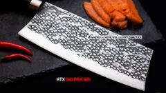 Dao chặt xương sắc bén - thép nhíp ô tô - cán mun khâu inox - DCX05M / HTX DAO PHÚC SEN