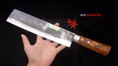 Dao chặt gà, chặt cây đa năng - Thép nhíp ô tô - Cán tự nhiên khâu inox - G07 /DAO VIP - HTX DAO PHÚC SEN