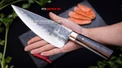 Dao bầu lọc 20 cán gỗ tự nhiên khâu đồng Đỏ - G09MDD