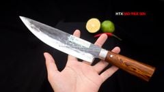 Dao phile sắc bén - Thép nhíp ô tô - Cán tự nhiên khâu inox - N05 / DAO VIP - HTX DAO PHÚC SEN