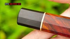 Cán dao Nhật bát giác gỗ mun, cẩm - CN07