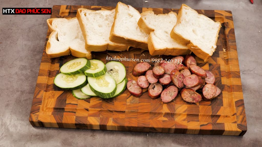 Thớt Gỗ Teak Cao Cấp - Chặt thái, Trang Trí - 40x28x2,5cm - DC03 | DAO VIP CAO BẰNG