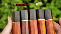 Cán dao Nhật bát giác gỗ mun, cẩm - CN07