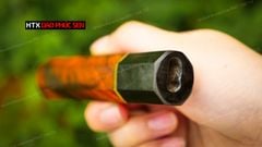 Cán dao Nhật bát giác gỗ mun, cẩm - CN07