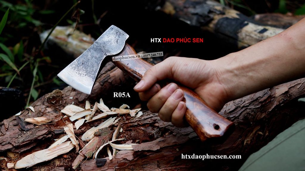 Rìu cắm trại - Đồ cắm trại - R05A | DAO VIP - HTX DAO PHÚC SEN