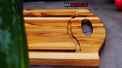 Thớt Gỗ Teak Cao Cấp - Cắt thái, Trang Trí - 40x30x1,4cm - CNTNR02 | DAO VIP CAO BẰNG