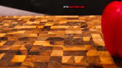 Thớt Gỗ Teak Cao Cấp - Chặt thái, Trang Trí - 51x38x3,8cm - DC06 DAO VIP CAO BẰNG