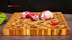 Thớt Gỗ Teak Cao Cấp - Chặt thái, Trang Trí - 40x40x3,8cm - VDC05 DAO VIP CAO BẰNG