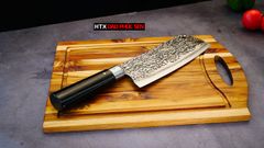 Thớt Gỗ Teak Cao Cấp - Cắt thái, Trang Trí - 40x30x1,4cm - CNTNR02 | DAO VIP CAO BẰNG