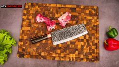 Thớt Gỗ Teak Cao Cấp - Chặt thái, Trang Trí - 51x38x3,8cm - DC06 DAO VIP CAO BẰNG