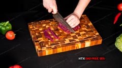 Thớt Gỗ Teak Cao Cấp - Chặt thái, Trang Trí - 35x25x3,8cm - DC04 | DAO VIP CAO BẰNG