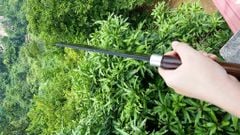 Dao chặt xương sắc bén - Thép nhíp ô tô - Cán tự nhiên khâu inox - N10 / DAO VIP - HTX DAO PHÚC SEN