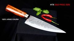 Dao lọc thái sắc bén - Thép nhíp ô tô - Cán tự nhiên khâu inox - N06 / DAO VIP - HTX DAO PHÚC SEN
