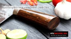 Dao thái phở bản 10 - Thép nhíp ô tô - Cán cẩm khâu inox - GTPC / HTX DAO PHÚC SEN