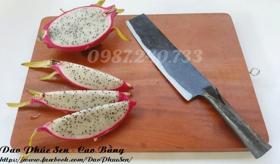 Dao thái sắc bén - Cán sắt - Thép nhíp ô tô - S01 / HTX DAO PHÚC SEN