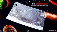 Dao chặt xương sắc bén - Thép nhíp ô tô - Cán ốp nu - N10OND / HTX DAO PHÚC SEN