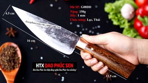 DAO BẦU LỌC 16 cán cẩm khâu đồng đỏ HTX DAO PHÚC SEN