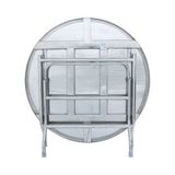  Bộ bàn tròn inox DELI 1m2 cạnh vuông - 10 ghế DELI Clever 