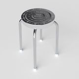  Bộ bàn tròn inox DELI 1m2 10 ghế đẩu 