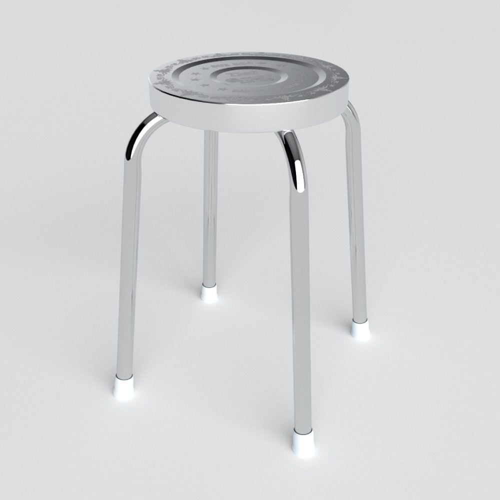  Bộ bàn tròn inox DELI 1m2 10 ghế đẩu 