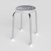 Bộ bàn tròn inox DELI 1m2 10 ghế đẩu - Nội Ngoại Thất Inox Nhựa - Qui Phúc - quiphuc.com