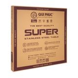  Bàn inox SUPER xoay 1m4 chân xếp 304 