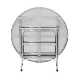  Combo Bàn inox WIN 1m2 4U cạnh vuông + 10 Ghế đôn inox DONA mặt 30 phi 19 201 