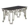 Bàn kiếng mỹ nghệ Luxury 80x160cm - Nội Ngoại Thất Inox Nhựa - Qui Phúc - quiphuc.com