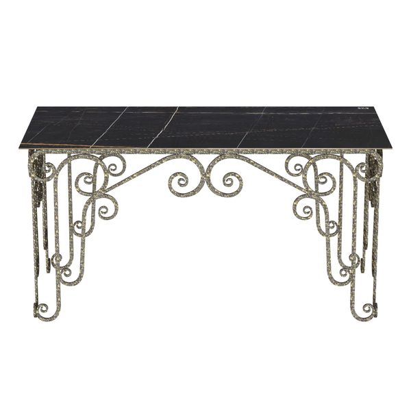 Bàn kiếng mỹ nghệ Luxury 80x160cm - Nội Ngoại Thất Inox Nhựa - Qui Phúc - quiphuc.com