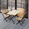 Bàn xếp gỗ hộp sơn tĩnh điện 2*4 - Nội Ngoại Thất Inox Nhựa - Qui Phúc - quiphuc.com