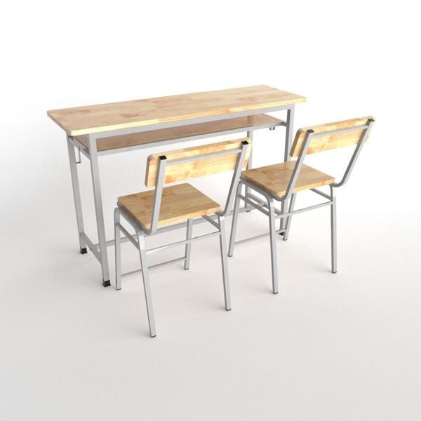 Bàn học sinh ghế rời - Nội Ngoại Thất Inox Nhựa - Qui Phúc - quiphuc.com