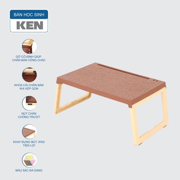 Bàn học sinh KEN - Nội Ngoại Thất Inox Nhựa - Qui Phúc - quiphuc.com