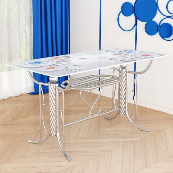 Bàn kiếng nhập chân Mickey - Nội Ngoại Thất Inox Nhựa - Qui Phúc - quiphuc.com