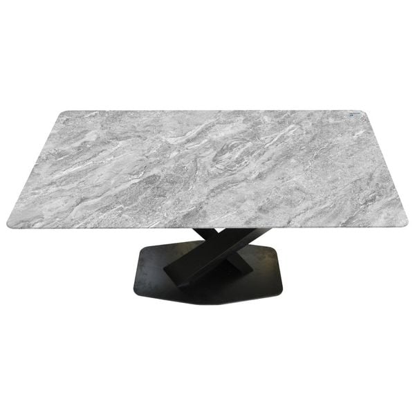 Bàn kiếng FELIX chân chữ X - Nội Ngoại Thất Inox Nhựa - Qui Phúc - quiphuc.com