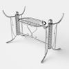 Bàn kiếng nhập chân Mickey - Nội Ngoại Thất Inox Nhựa - Qui Phúc - quiphuc.com