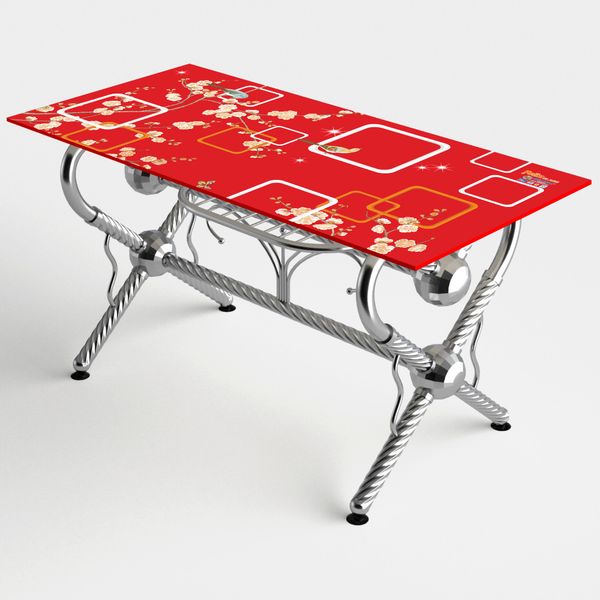 Bàn kiếng nhập chân Tim - Nội Ngoại Thất Inox Nhựa - Qui Phúc - quiphuc.com