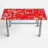 Bàn kiếng nhập 2 tầng chân Tứ quý - Nội Ngoại Thất Inox Nhựa - Qui Phúc - quiphuc.com